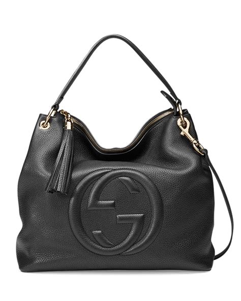 gucci 509392|Gucci black leather handbags.